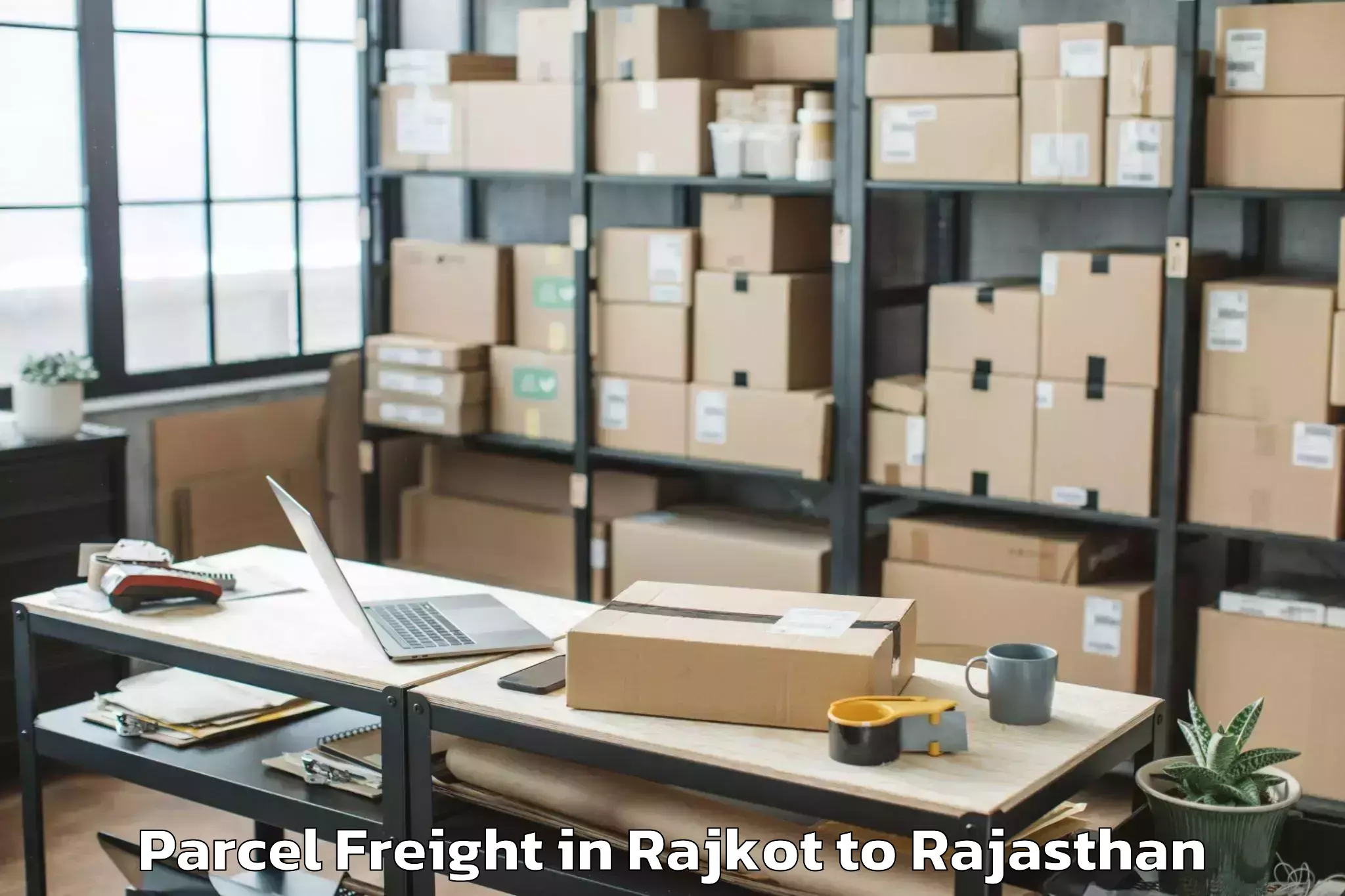 Hassle-Free Rajkot to Raniwara Parcel Freight